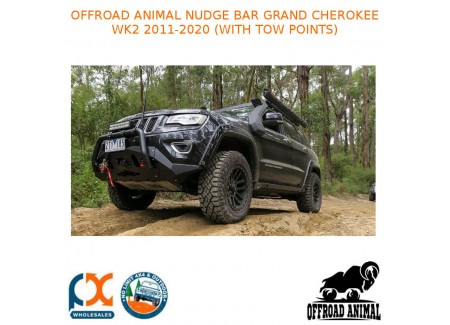 Offroad Animal Nudge Bar Grand Cherokee Wk2 2011-2020 (with Tow Points)